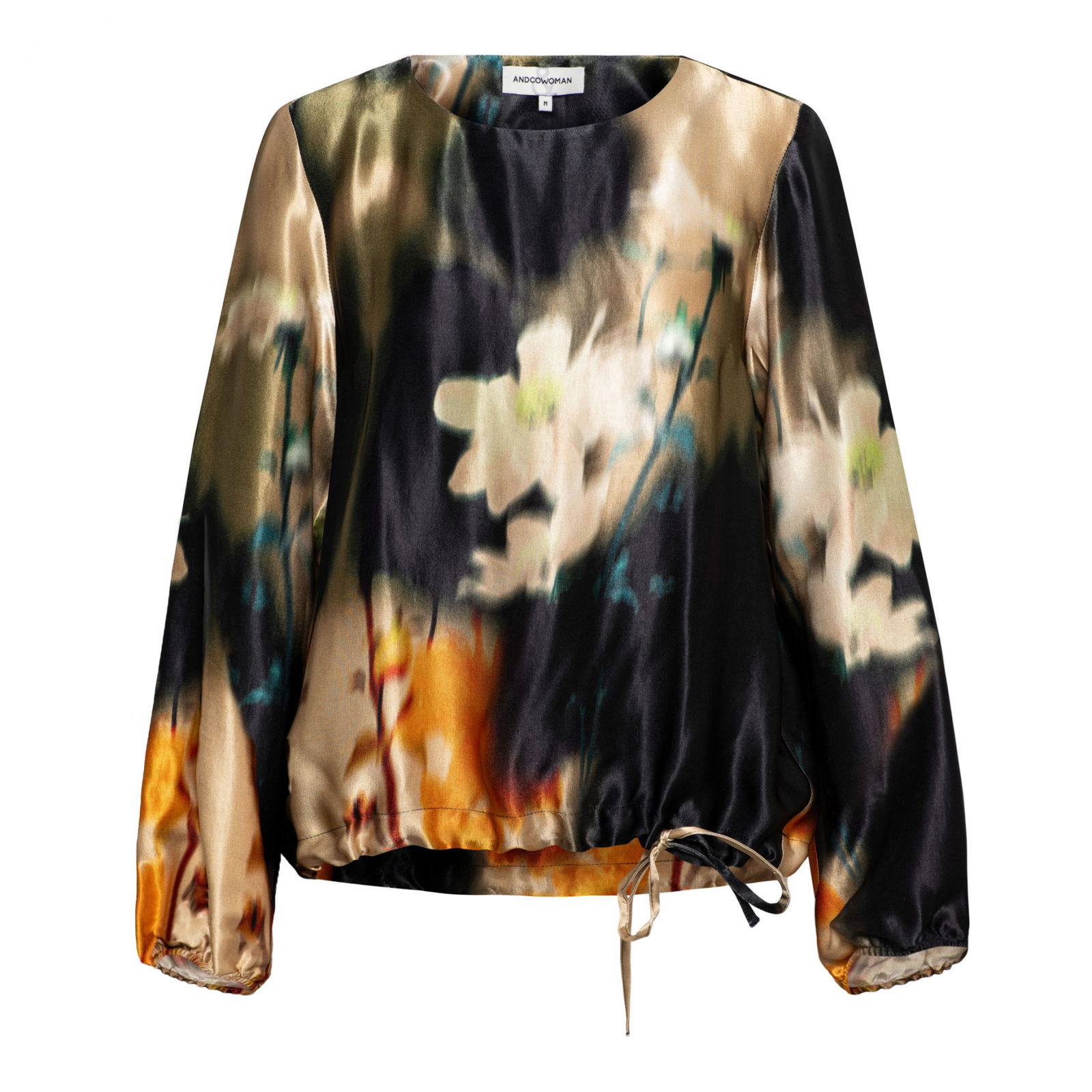 ALEXANDRA PLD FLOWER A-Black multi