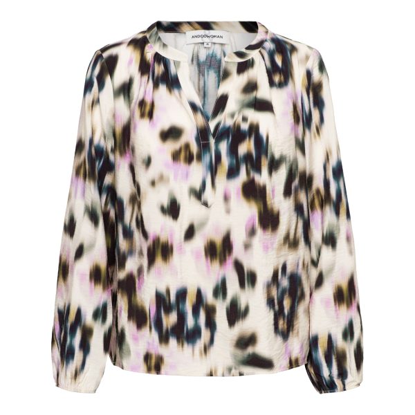 ELSIE FADED FLOWER KN-Khaki multi