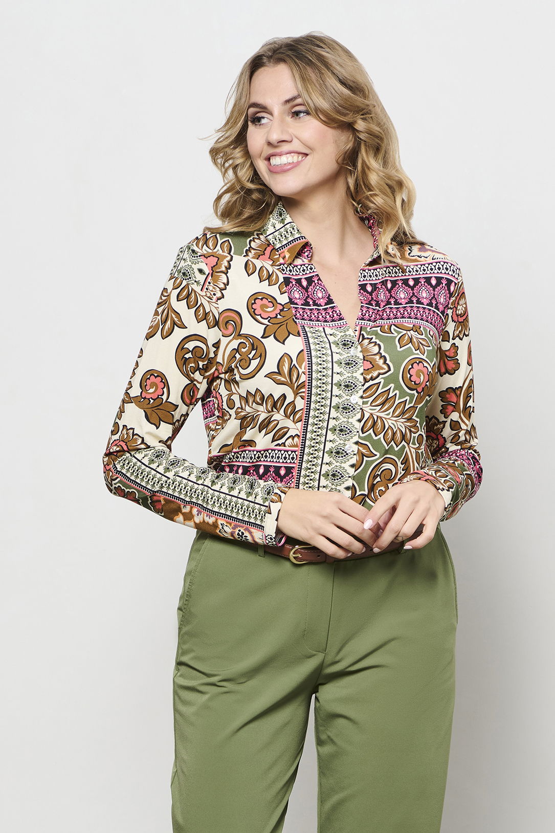 VAYEN PAISLEY ON-Olive multi