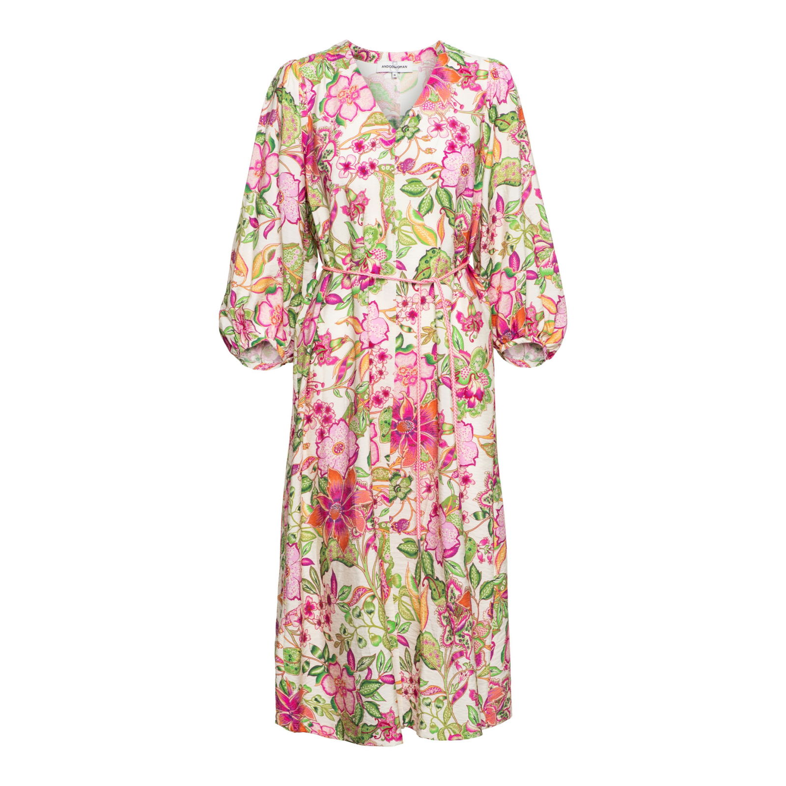 ANOEK MULTI FLOWER S-Bright Pink multi