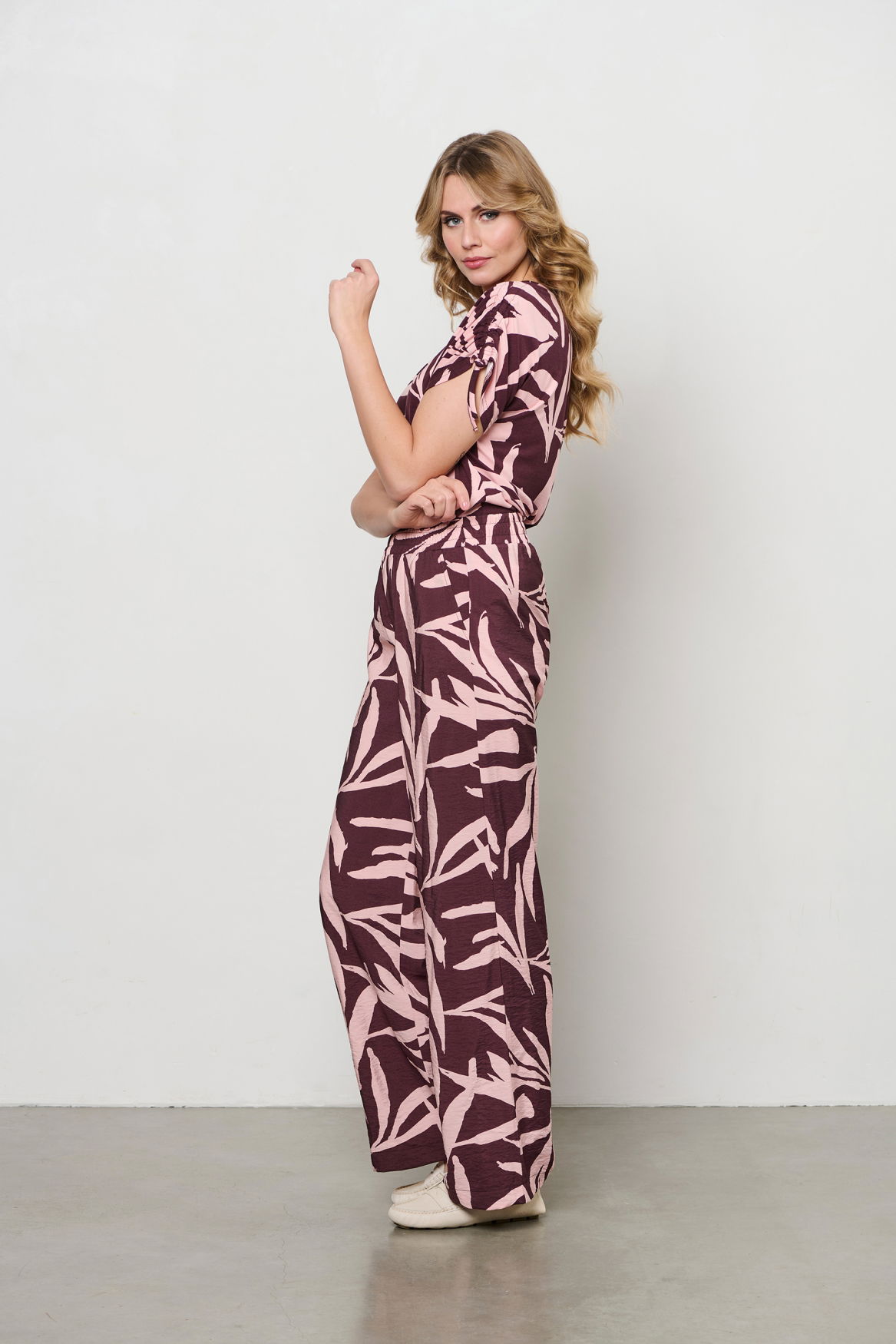 VIANA LEAF PA-Aubergine multi