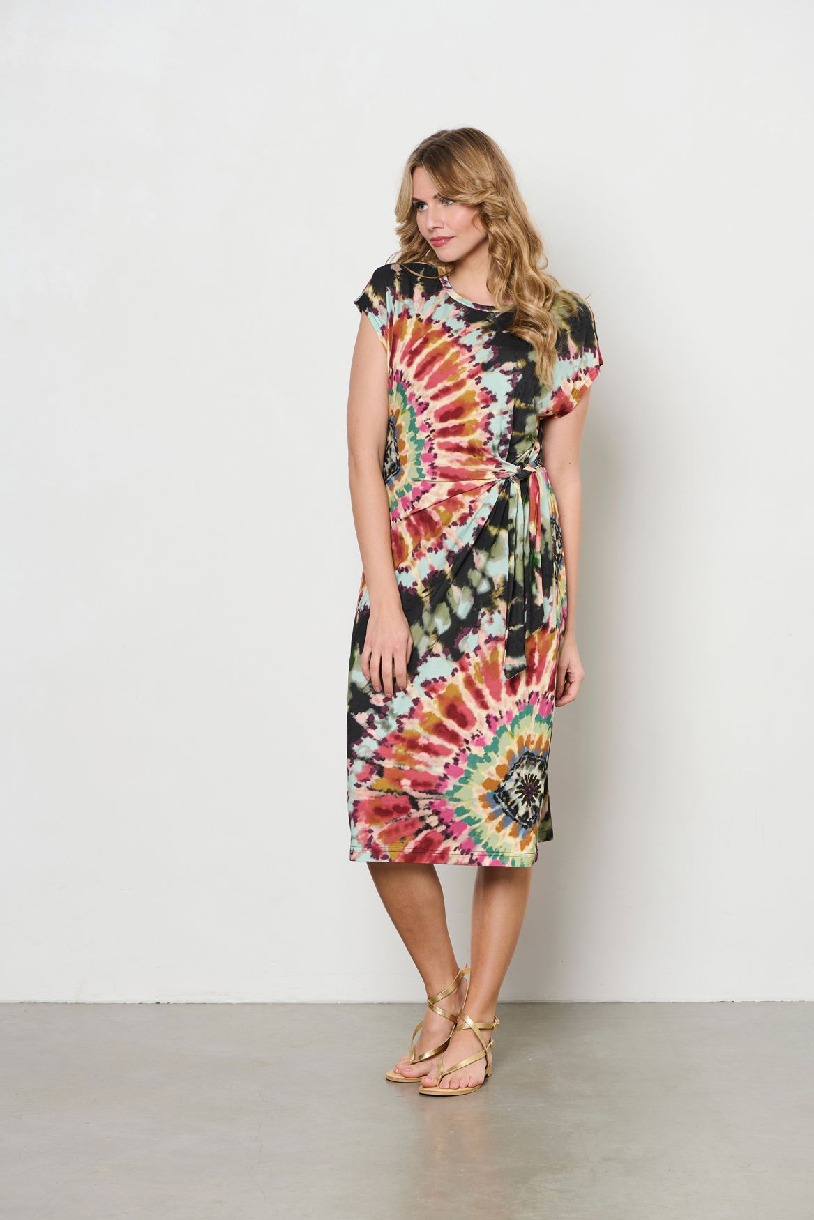 LIZZY TIE-DYE N-Green multi