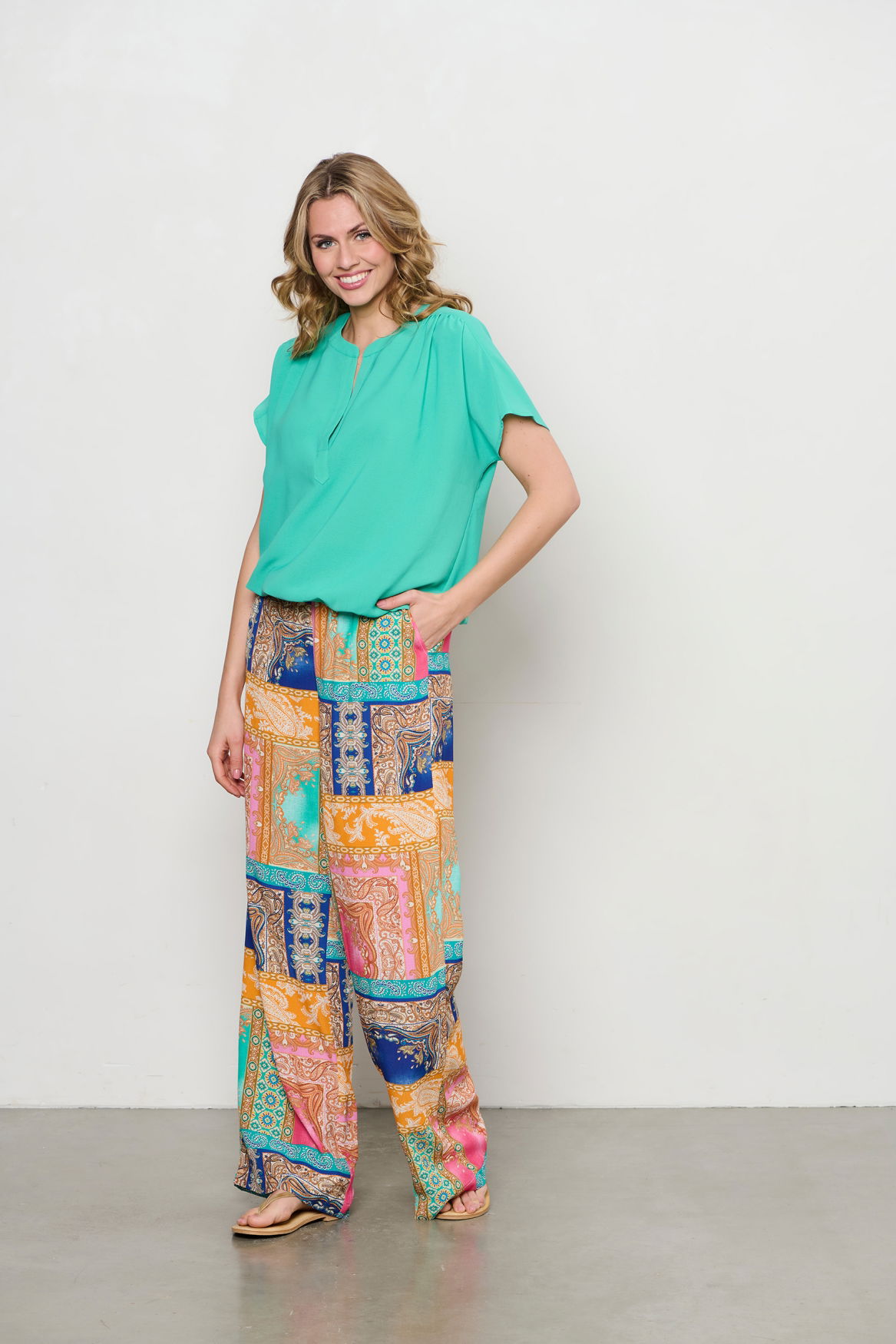 NADINE MULTI PAISLEY K-Cobalt multi