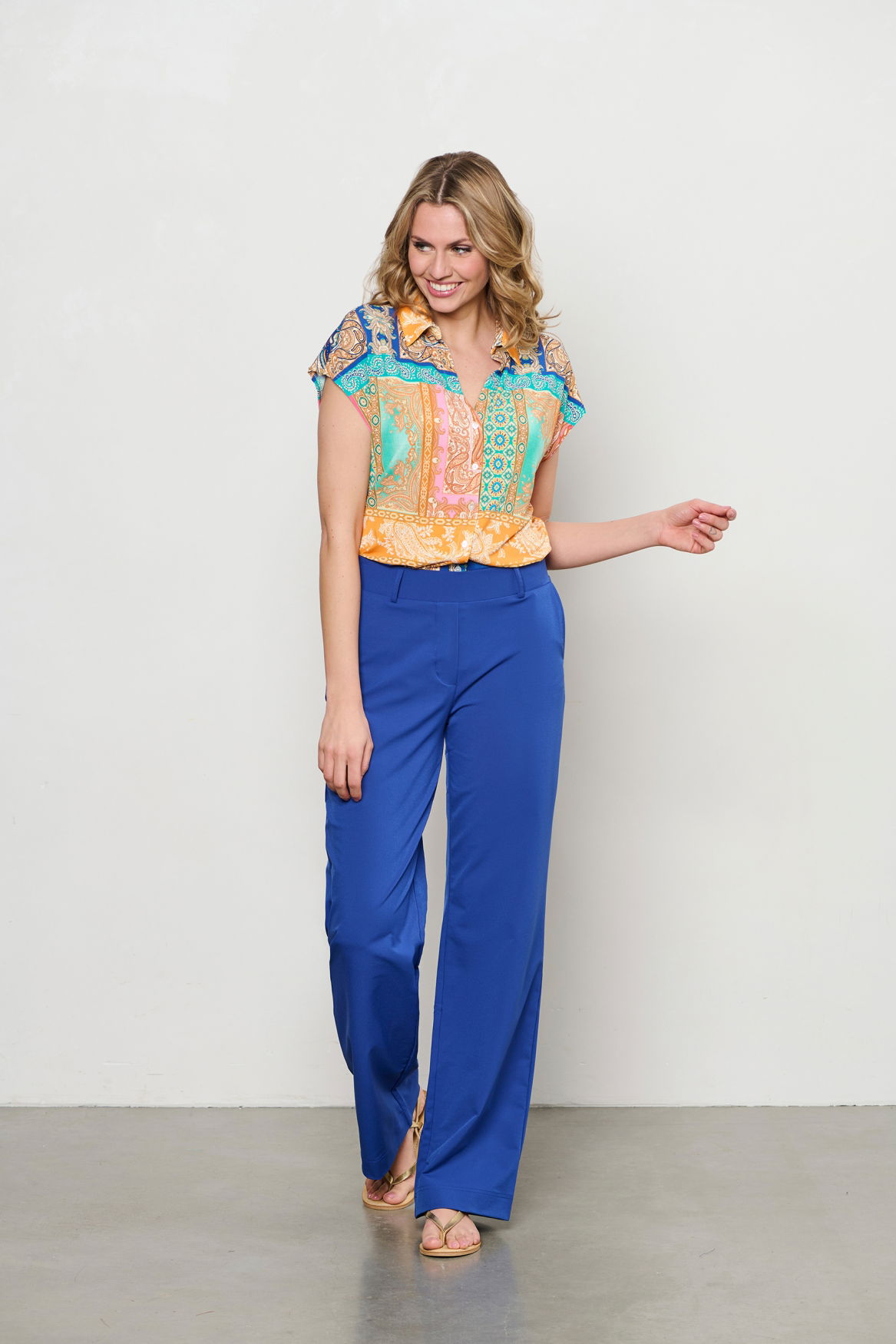 VALETTA MULTI PAISLEY K-Cobalt multi