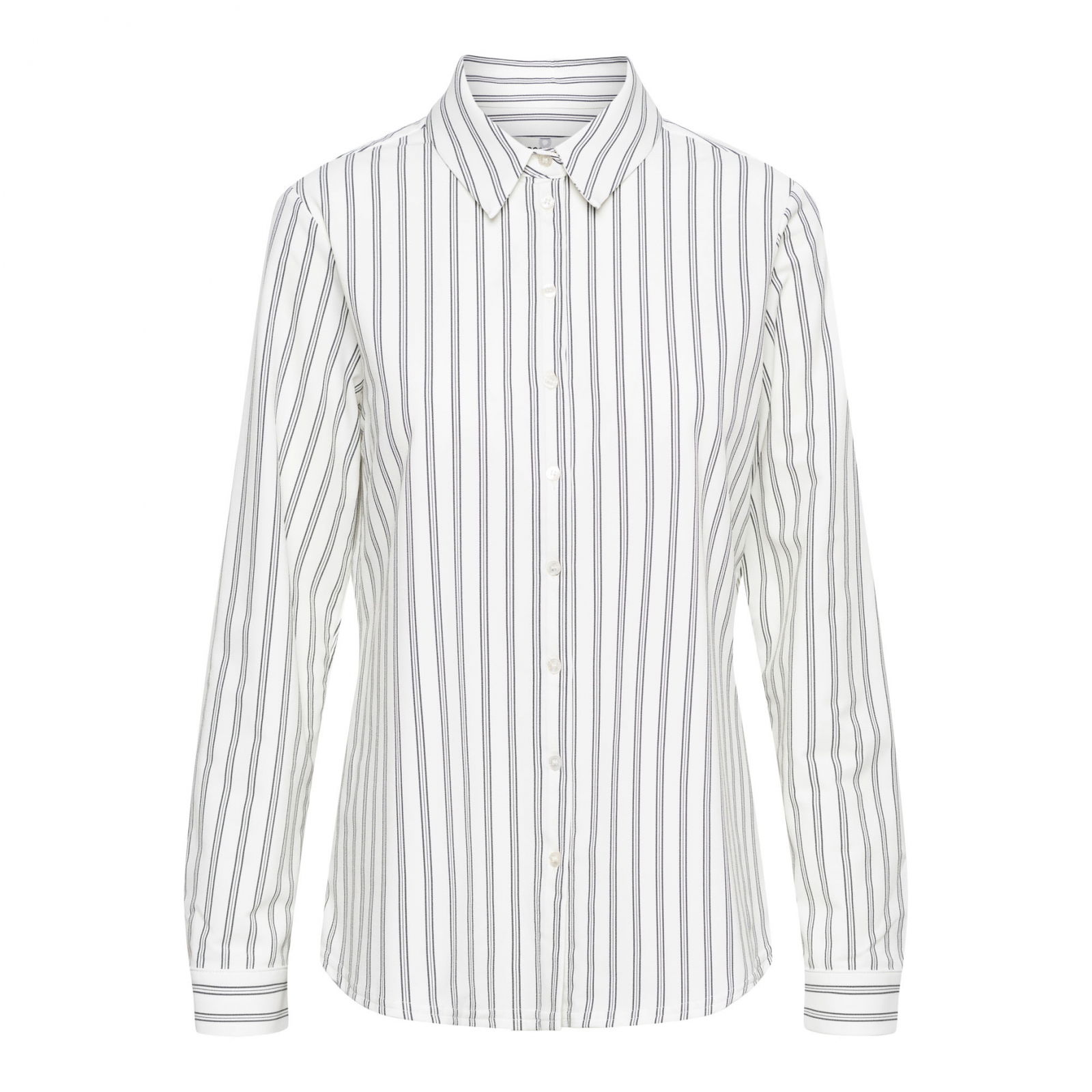 OLIVIA STRIPE TRAVEL RA-White – Black