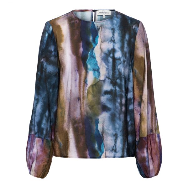 ELENA MARBLE BD-Denim multi