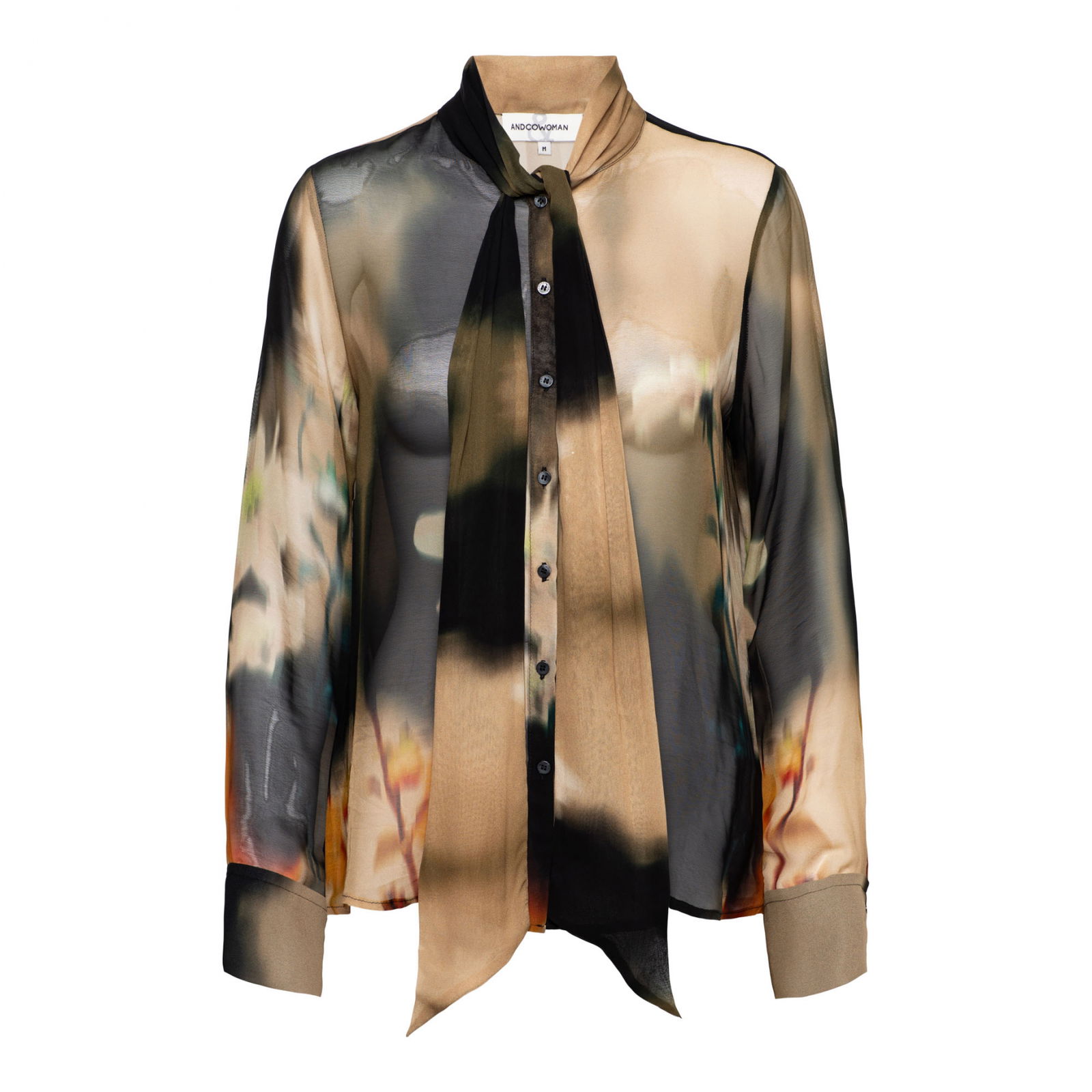ALIX PLACED FLOWER A-Black multi