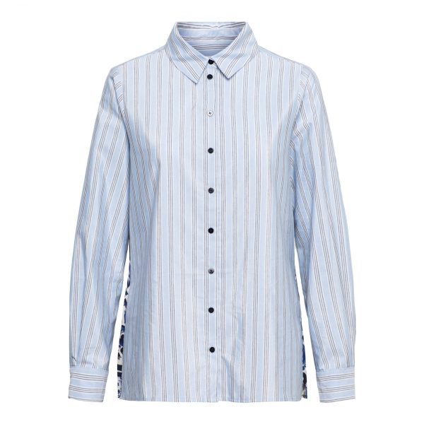 AUBRIE STRIPE PATCHW BL-Light Blue multi
