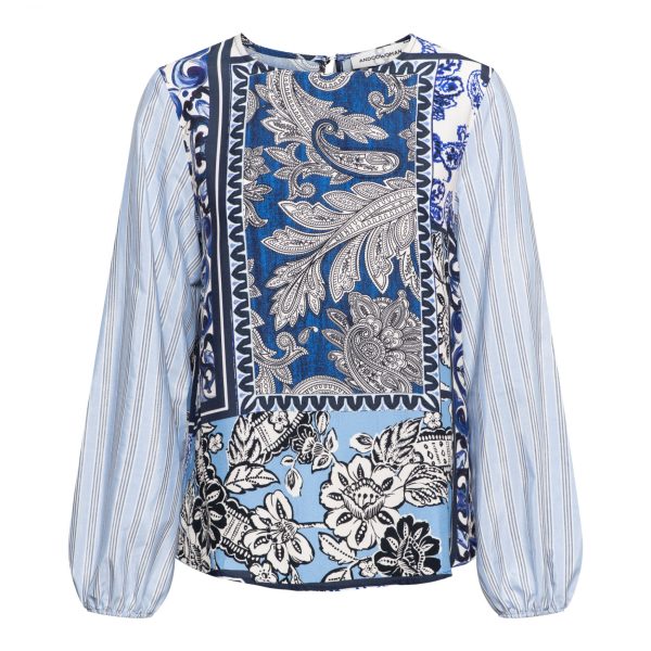 ANGELA PAISLEY PATCHW BI-Indigo multi