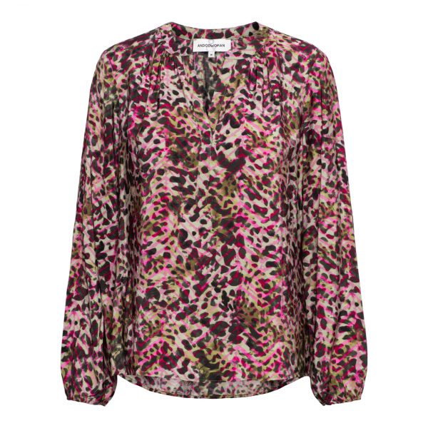 ELSIE ANIMAL KN-Khaki multi