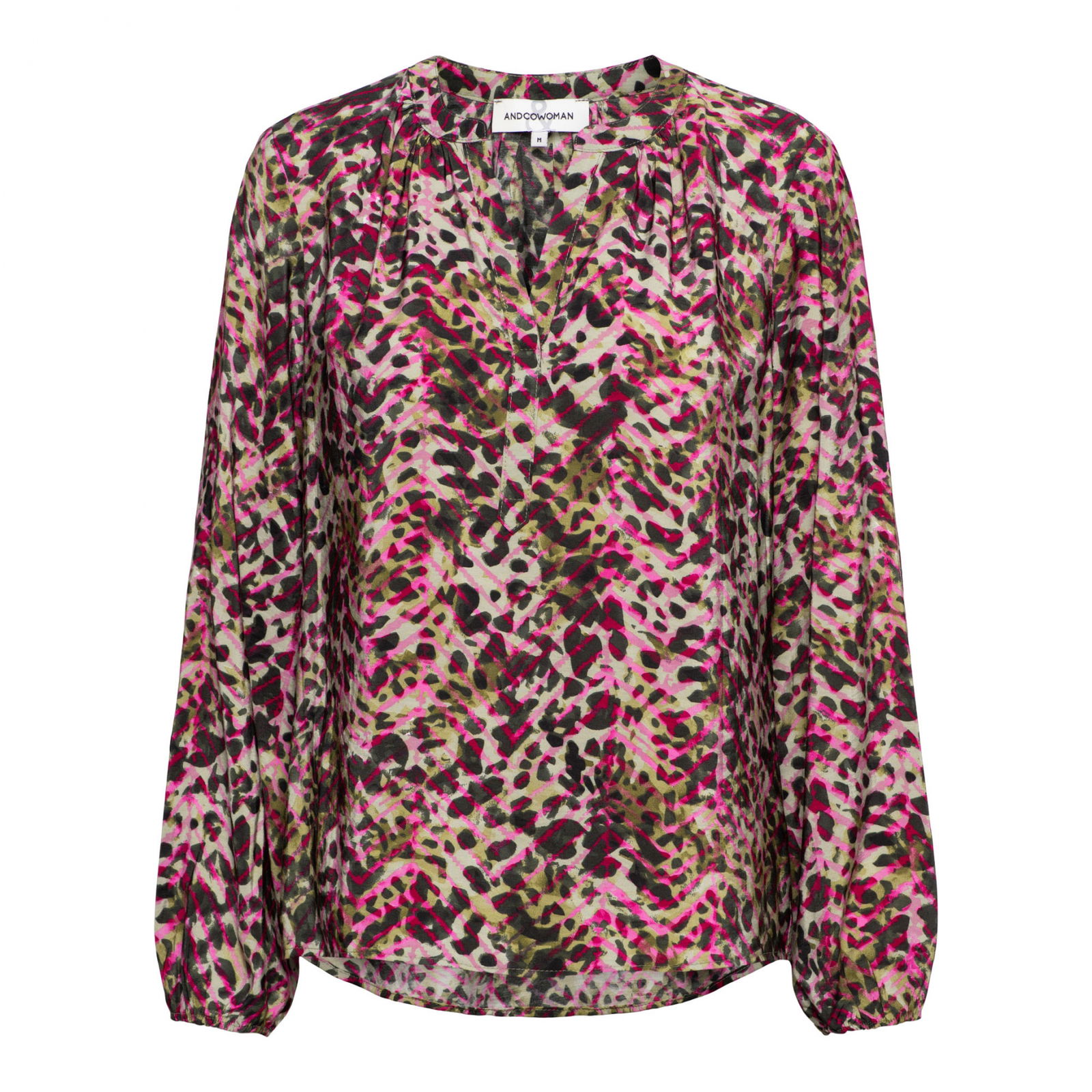 ELSIE ANIMAL KN-Khaki multi