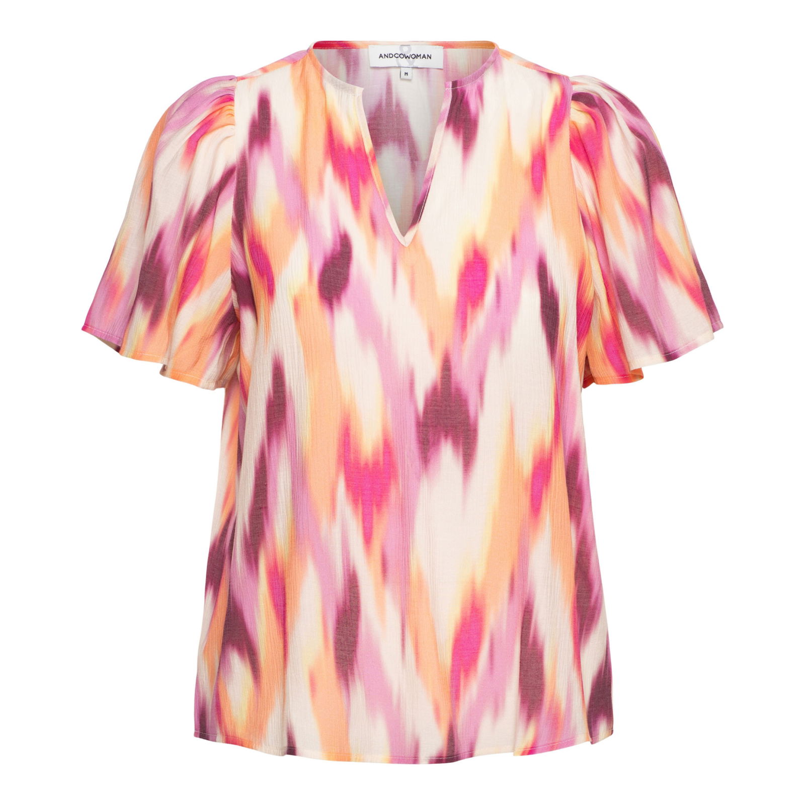 ELLA IKAT OS-Peach Orange mult