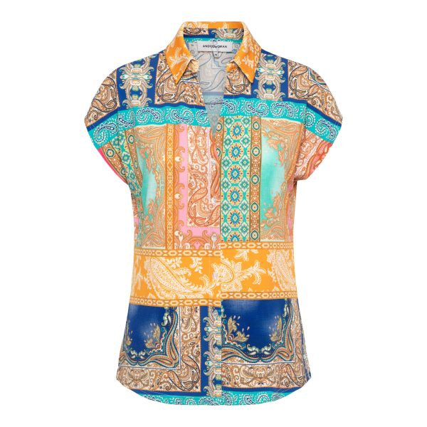 VALETTA MULTI PAISLEY K-Cobalt multi