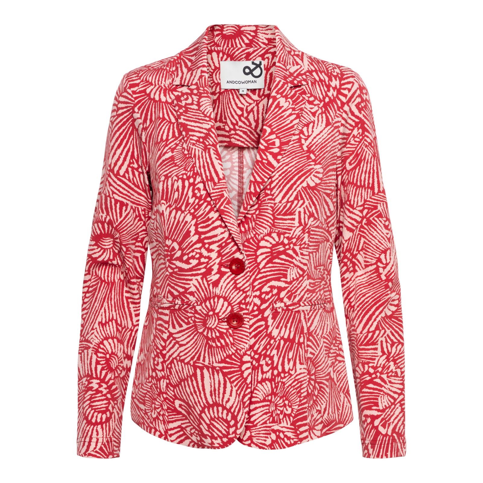 PHILEINE FOSSIL FLOWER LR-Stone Red multi