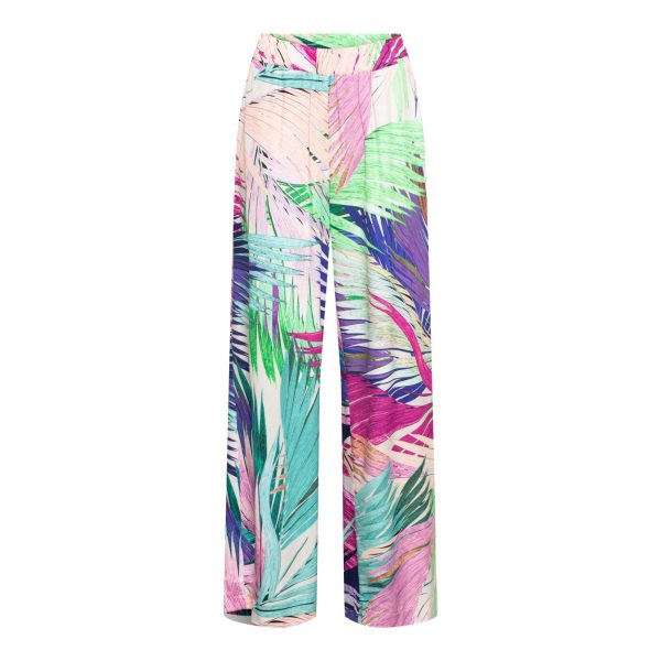 JULIE MULTI LEAF NT-Turquoise Multi