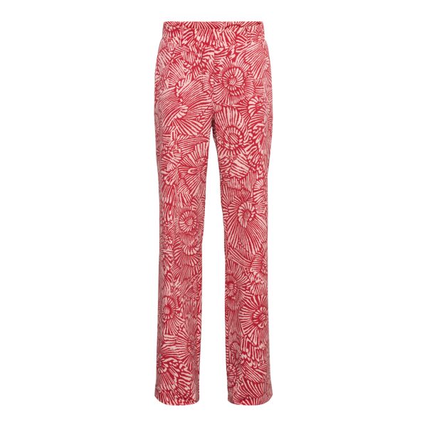 PATRICE FOSSIL FLOWER LR-Stone Red multi