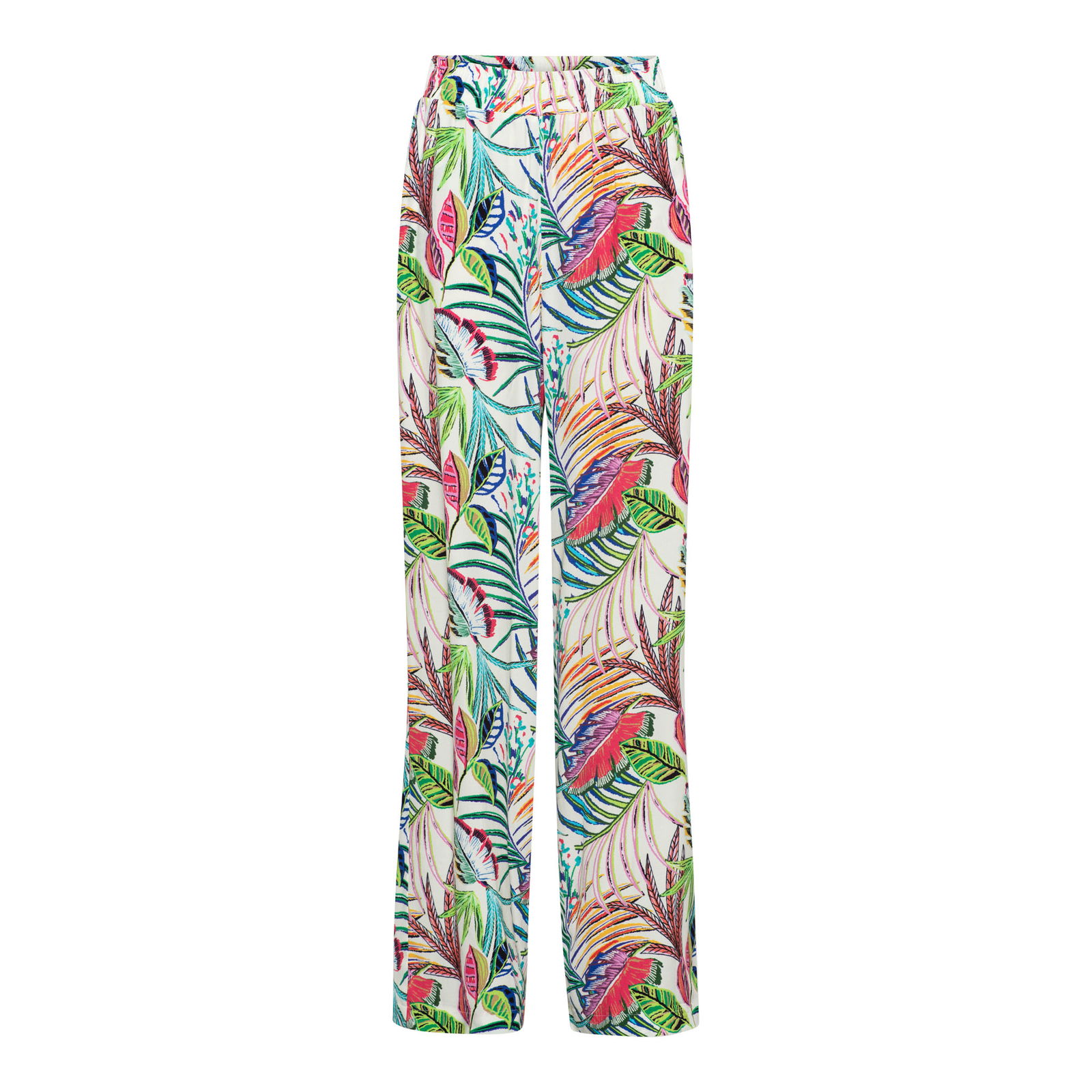NADINE MULTI LEAF M-Ecru multi