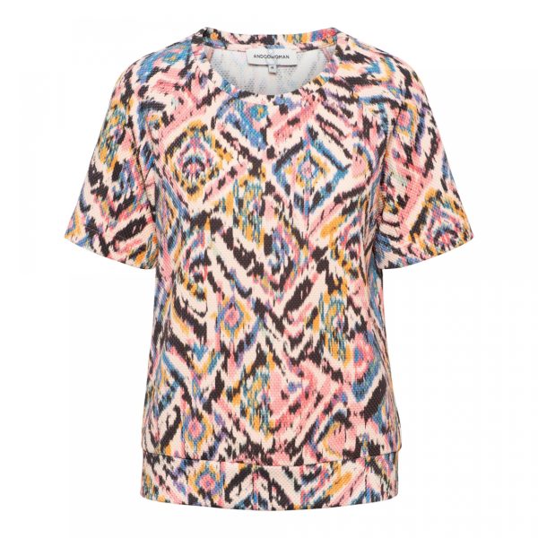 DANIELLE MULTI IKAT PF-Flamingo (Multi)