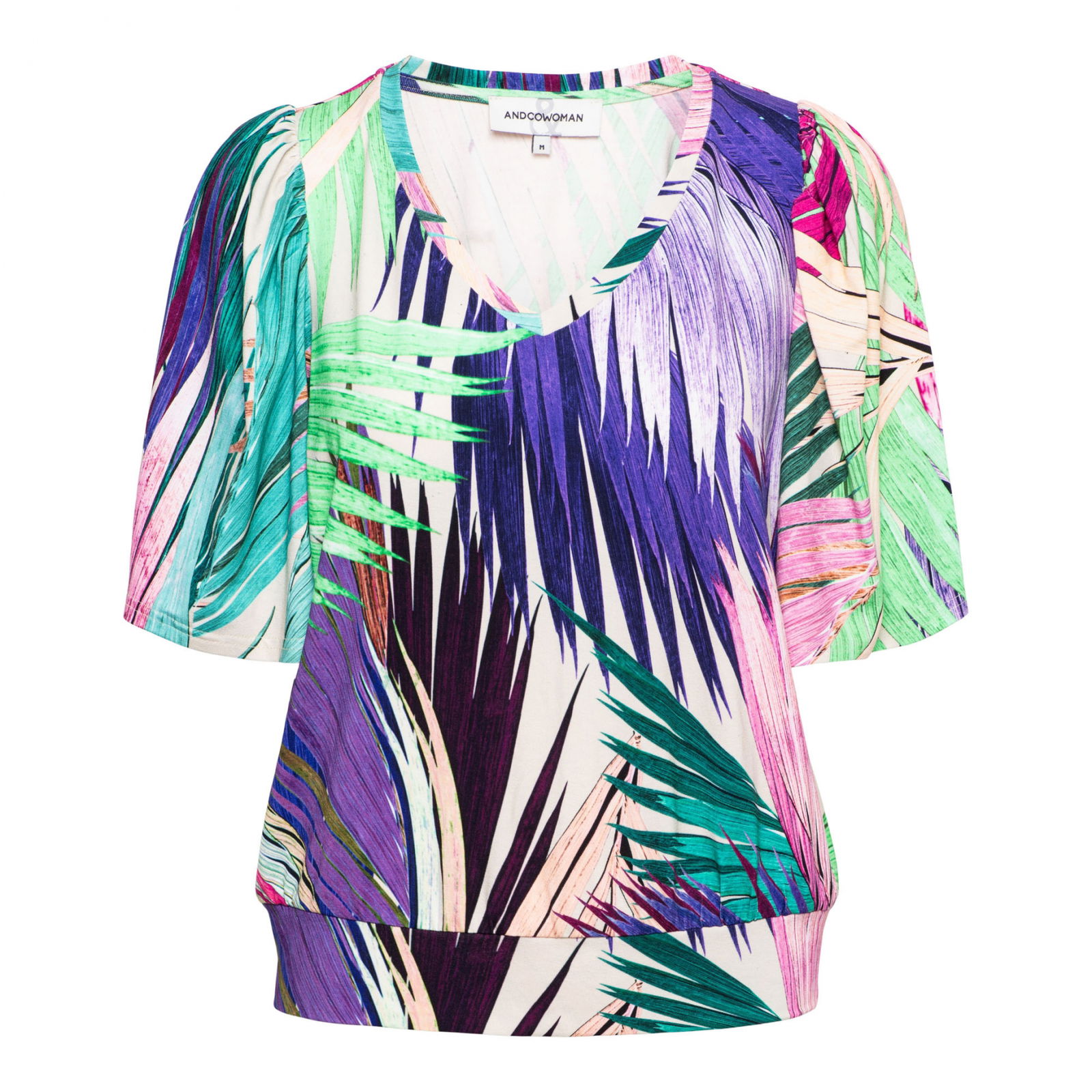 LINDSEY MULTI LEAF NT-Turquoise Multi