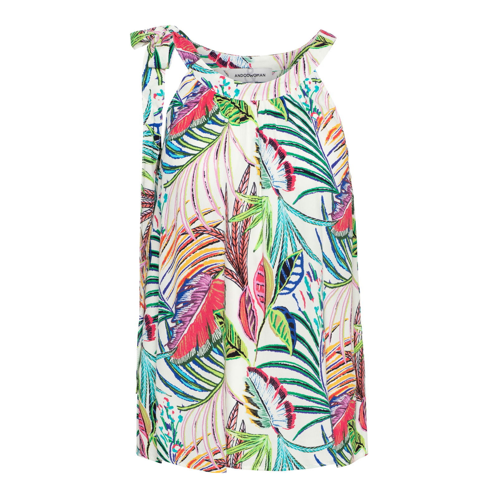 AZIZA MULTI LEAF M-Ecru multi