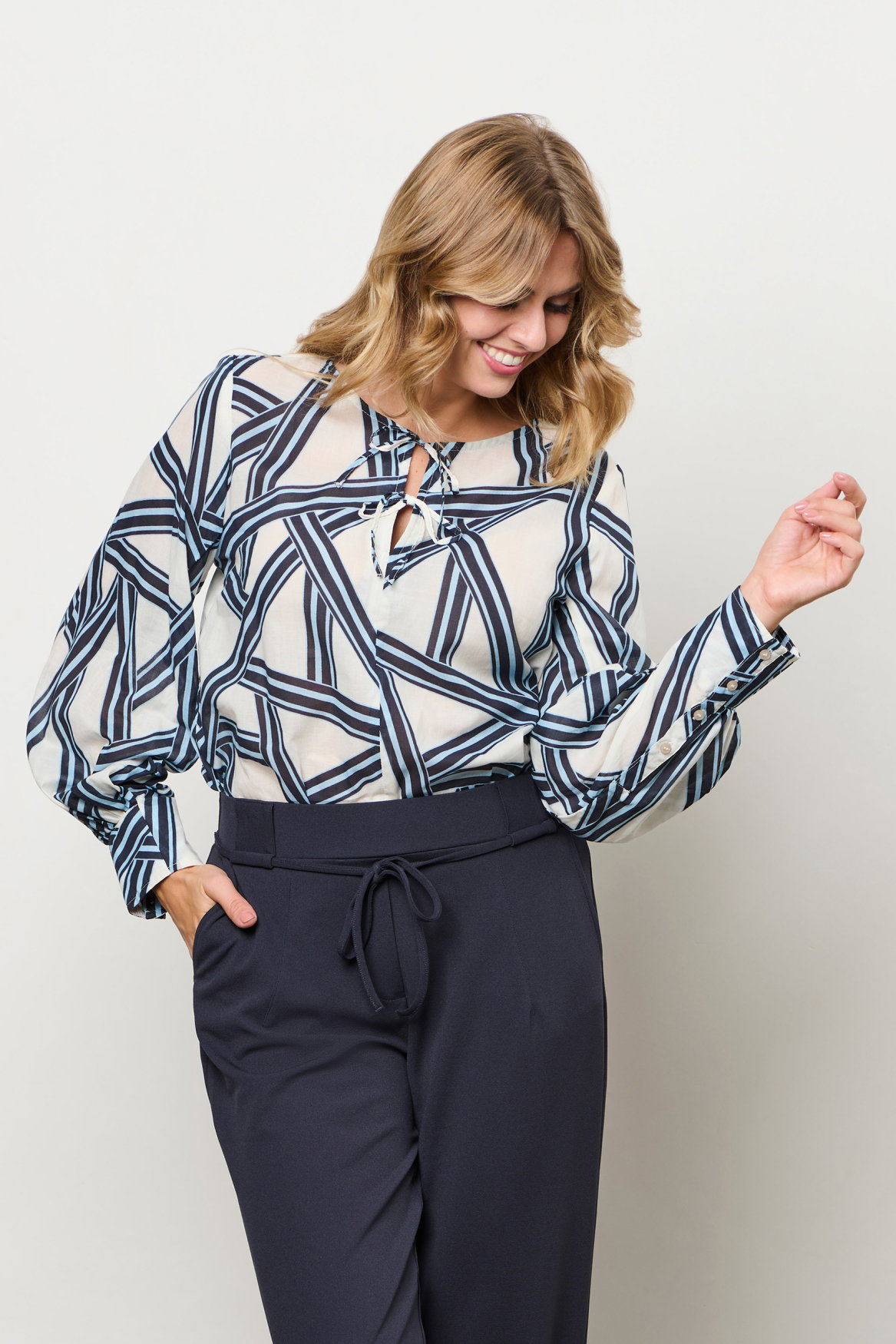 MARIT LINE BC-Chambray blue mul