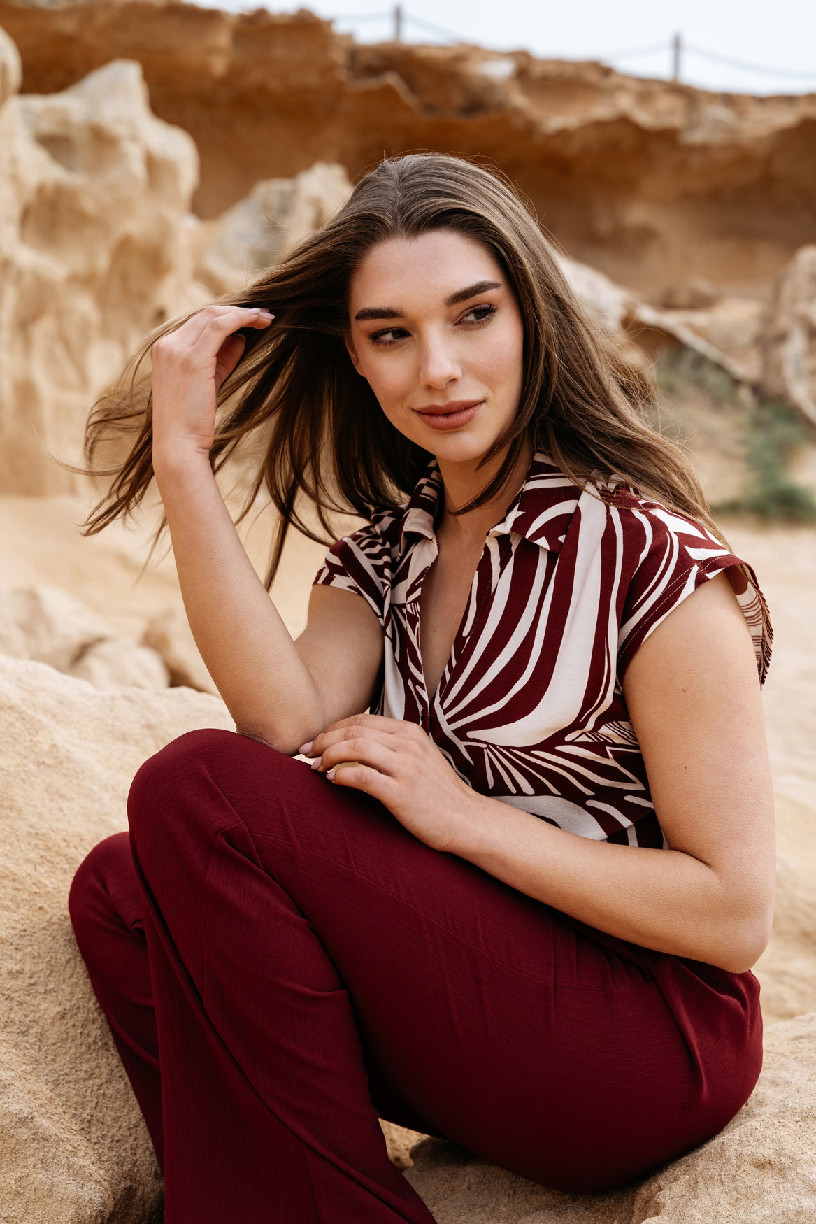 VALETTA WEAVE LC-Claret multi
