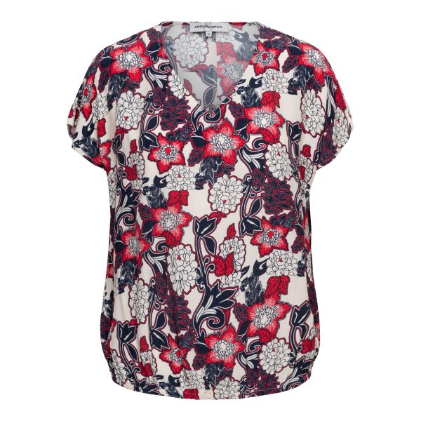 AMKE FLOWER L-Red multi