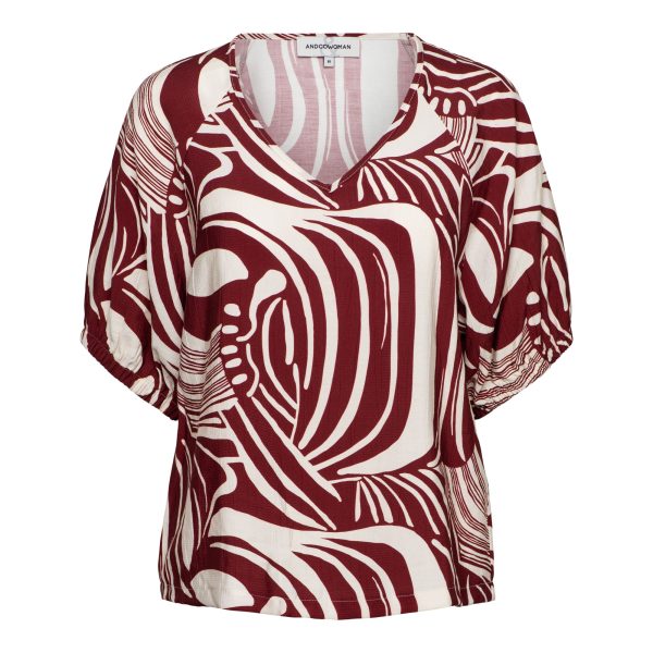 AMELIE WEAVE LC-Claret multi